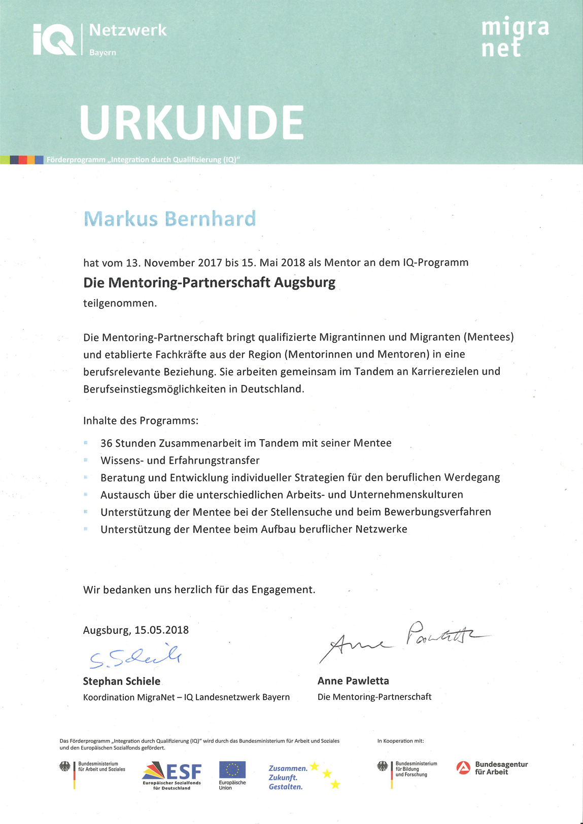 Urkunde